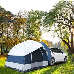 Cocepazys Suv Tent，Universal Suv Tents for Camping，Sleeps Up to 6 for Car Tent,Suv Camping Accessories（8' W x 8' L x 7.2' H - Blue and Gray)