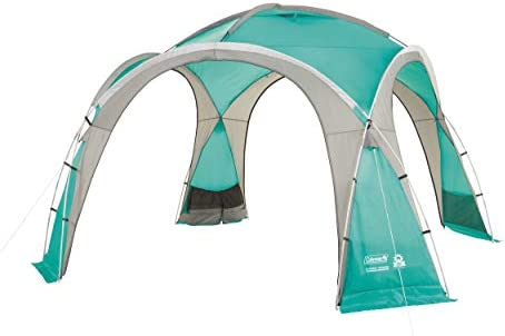 Coleman Gazebo Event Dome Shelter, L - 3,65M x 3,65M for Festivals, Garden and Camping, Sturdy Steel Poles Construction, Large Event Tent, Shelter with Sun Protection SPF 50+, L