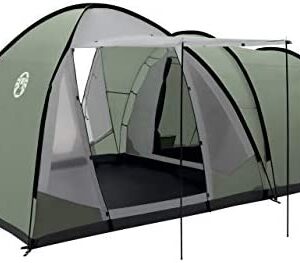 Coleman Waterfall 5 Deluxe family tent, 5 Man Tent with Separate Living and Sleeping Area, Easy to Pitch, 5 Person Tent, 100 Percent Waterproof HH 3000 mm, One Size