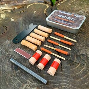 EDC POCKET FIRE KIT EMERGENCY FIRE STARTING KIT BUSHCRAFT SURVIVAL