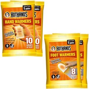 Hot Hands Hand Warmers (10 Pairs) & Foot Warmers (10 Pairs)