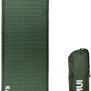 KAMUI Self Inflating Sleeping Mat 5 cm Thick Pad Connectable with Multiple Mattresses for Tent and Family Camping (Green)