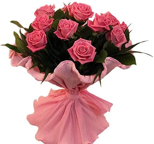 Lovely Pink Roses - Send Fresh-Cut-Flower with Our Free Next Working Day Flower Delivery. Gift