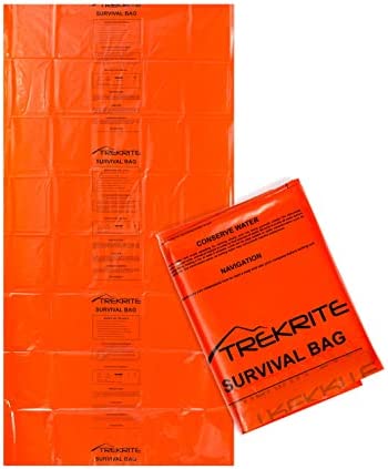 Trekrite Emergency Survival Bivi/Bivvy Bag – Waterproof High Visibility Re-usable