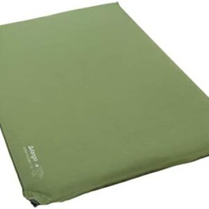 Vango Odyssey Double Self Inflating Sleep Mat, Epsom Green, 10 cm [Amazon Exclusive]