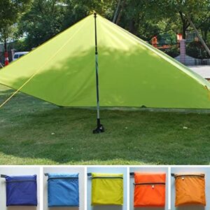 Yiran Camping Tarp Sun Shelter, Waterproof Camping Tent Tarp, Portable Lightweight Anti UV Awning Canopy for Hiking Fishing Picnic Travel