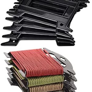 10 Pcs Paracord Organizer,Outdoor Rope Paracord Winder Plastic Paracord Line Winder Rope Winder Parachute Cord Keeper Organizer Paracord Spool Tool Fishing Line Cable Bobbins Rope Organizer Tool