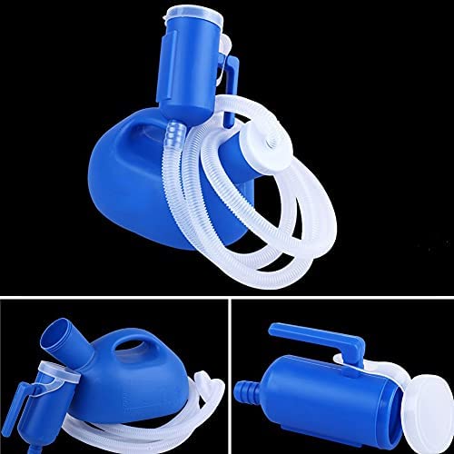 Urine Bottles Male Portable Potty Pee Bottle 2000ML for Hospital Home Camping Car Travel Toilets for Adults (Blue) - Image 2