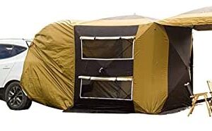 1.8x1.8X 2.1cm Car Tent Automatic Free to Build Quick Open, Tent Uv Protection Coating Water Proof, Tailgate Tent Stable Windproof Detachable Car Boot Tent for Camping, SUV, Sedan