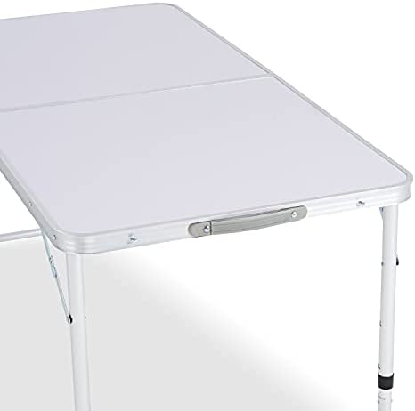 SA Products Heavy Duty Plastic 4ft 1.2m Outdoor Folding Table Work Top - Portable, Compact & Foldable for Easy Storage - Ideal for Picnic, Garden, Patio, Catering, BBQ, Party, Market - Image 7