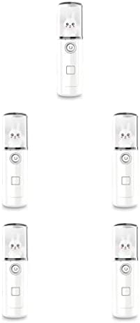 BOKIOESDE 5 PCS Face Mist Sprayer 30ml Humidifier Camping Personal Type 1 White - Image 3