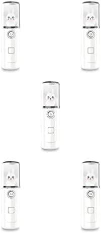 BOKIOESDE 5 PCS Face Mist Sprayer 30ml Humidifier Camping Personal Type 1 White - Image 2