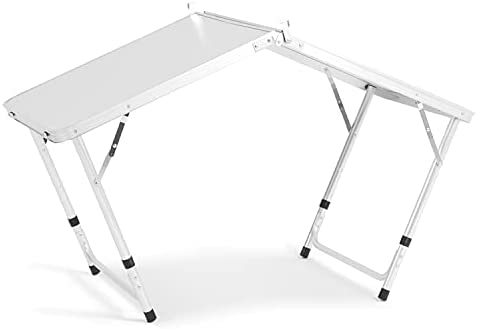 SA Products Heavy Duty Plastic 4ft 1.2m Outdoor Folding Table Work Top - Portable, Compact & Foldable for Easy Storage - Ideal for Picnic, Garden, Patio, Catering, BBQ, Party, Market - Image 5