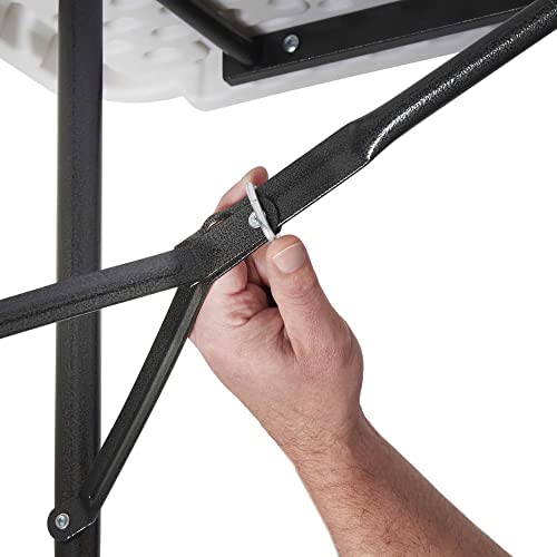 6ft Multi-Purpose Folding Trestle Table Indoor & Outdoor Portable Table for Camping, Garden, Picnics, Patios, Parties, Buffets, BBQ - Image 5