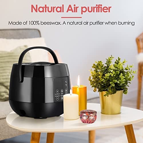 Candle DIY Set, TOPQSC Candle Making Kit, Intelligent Wax Melting Machines, LED Display Screen, Beeswax, DIY Art Craft Candle Gift, Suitable for Adults, Children and Beginners - Image 9