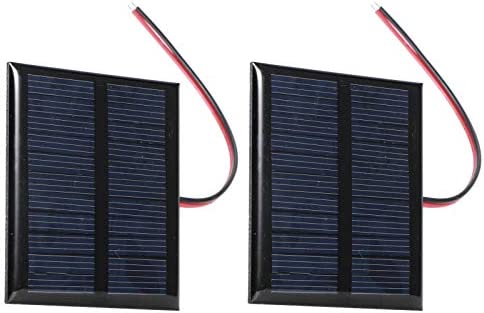 Aukson Solar Board, 2Pcs 5.5V 0.6W Portable Wired Solar Panel Multifunctional Mini Solar Board Polysilicon for Solar Garden Lighting, Solar Street Lighting - Image 5