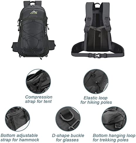 50L Hiking Backpack, Bestcool Labor Saving Rucksack for Men Women Hang System Daypack Lightweight Breathable Camping Backpack Water Resistent for Outdoor Camping Travel Daypack Climbing Gifts - Image 5