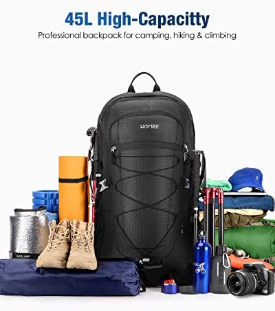HOMIEE Rucksack Men, 45L Hiking Camping Backpack Waterproof trekking daypack Lightweight outdoor backpack for hiking, cycling, climbing - Image 2