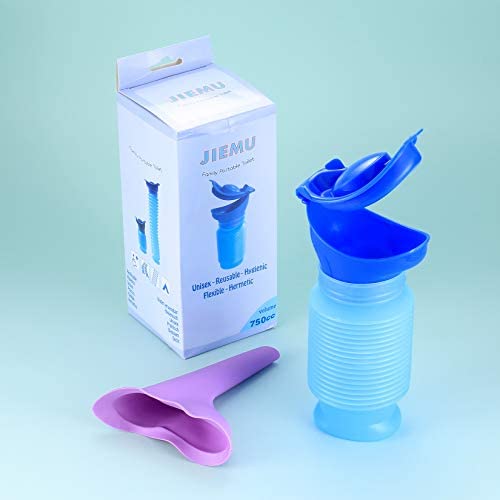 Emergency Urinal, Portable Shrinkable Urinal, Mini Male Female Outdoor Travel Personal Mobile Toilet, Potty Pee Urine Bottle for Kids, Adult, Ladies, Traffic Jam, Camping, Travel, Queuing(750 ML) - Image 5