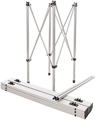 Trespass Xylo, Silver, Square Roll Top Camping Table with Carrier Bag 70cm x 70cm x 70cm, Grey - Image 6