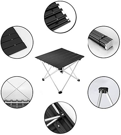 Outry Aluminum Folding Camping Table, Portable Collapsible Light Weight Table for Picnic, Camp, Beach, Fishing, BBQ - Image 3