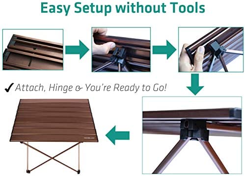 Folding Camping Table that Fold Up Table Small Camping Table Portable Table Folding Picnic Table Folding Tables Portable Lightweight Portable Folding Outdoor Camping Table Outdoor Folding Picnic Table - Image 5