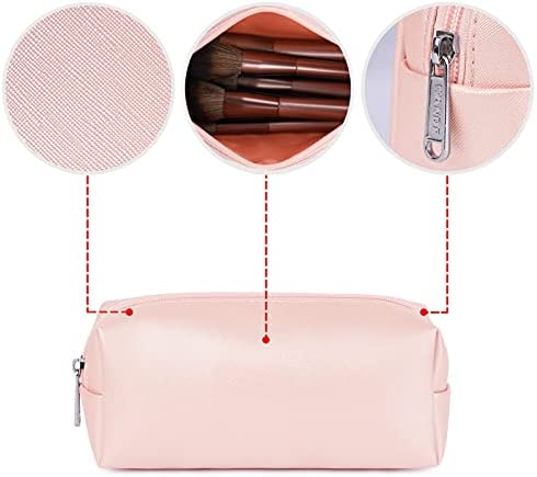 WANDF 3 Pieces Makeup Bag Toiletry Bag Portable Cosmetic Pouch Travel Organizer Water-Resistant for Women (Pearly-Lustre) - Image 4