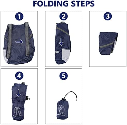 Feibmir 2 Ultra Lightweight Foldable Backpacks,Water Resistant Hiking Daypacks,Packable Rucksacks for Men Women Kids Travelling Outdoor Camping Climbing Cycling Walking - Image 8