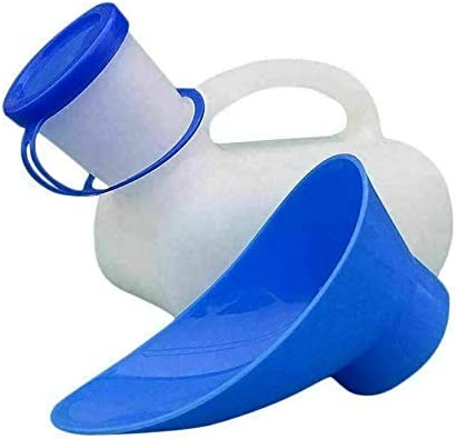 True Face Unisex Portable Urinal Bottle 1000ml Mobile Urine Toilet Camping Outdoor Journey Travel Blue - Image 2
