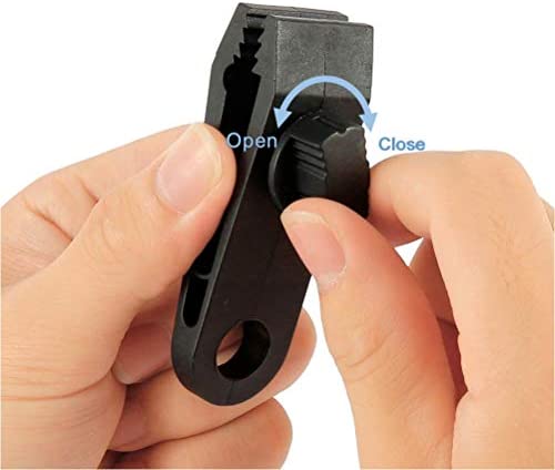 10 Sets Tarp Clip Tent Tarp Clips Lock Grip Awning Clamp Tent Clip Accessories Ball Bungee Cord Rope for Tents,Covers,Awnings,Banners,Boat,Gardening - Image 5