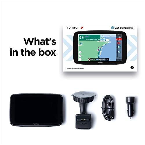TomTom Campervan and Caravan Sat Nav GO Camper Max 7" HD screen with Campervan and Caravan POIs, Updates via Wi-Fi, TomTom Traffic and Speedcam Warnings, World Maps - Image 10