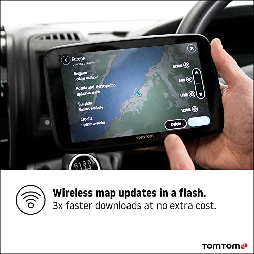 TomTom Campervan and Caravan Sat Nav GO Camper Max 7" HD screen with Campervan and Caravan POIs, Updates via Wi-Fi, TomTom Traffic and Speedcam Warnings, World Maps - Image 9