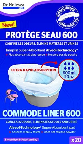 Dr.Helewa Commode Liner 600 - C60020 - Commode Liners - Pack of 20 - Image 4