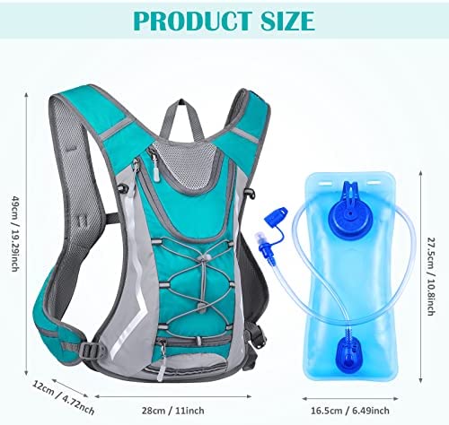 GIEMIT Insulated Hydration Backpack Pack with 2L Hydration Bladder, Lightweight Daypack Water Backpack for Men Women Cycling, Hiking,Running,Camping,Climbing - Image 2