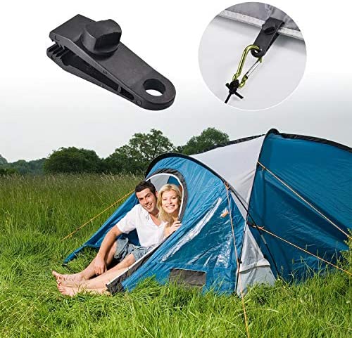 Zocipro 10Pcs Tarp Clips, Tarpaulin Clips Heavy Duty, Multipurpose 3.2 inch Strong Lock Grip Tent Clips Tent Accessories for Tents, Tarp, Boat Cover, Pool Cover, Car Cover - Image 8