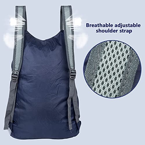 Feibmir 2 Ultra Lightweight Foldable Backpacks,Water Resistant Hiking Daypacks,Packable Rucksacks for Men Women Kids Travelling Outdoor Camping Climbing Cycling Walking - Image 4