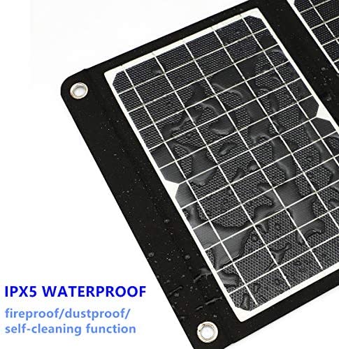 ELECAENTA 30W ETFE Foldable Solar Charger 3 USB Ports PD18W QC3.0 Type-C Zipper Protection Portable Solar Panel Kit Waterproof for Cell Phone Smartphone Tablet Powerbank Camera Outdoor Camping Travel - Image 8