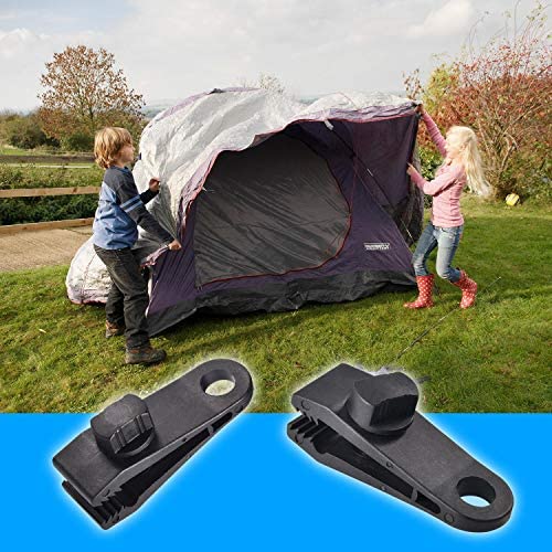 Zocipro 10Pcs Tarp Clips, Tarpaulin Clips Heavy Duty, Multipurpose 3.2 inch Strong Lock Grip Tent Clips Tent Accessories for Tents, Tarp, Boat Cover, Pool Cover, Car Cover - Image 7