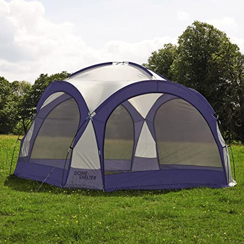 Garden Gear Outdoor Event Dome Shelter Party Tent UV Protection with 4 Removeable Mesh Walls, 2 Removeable Sun Shade Walls Measures L350 x W350 x H230 - Image 5