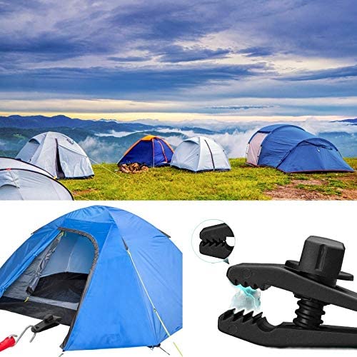 10 Sets Tarp Clip Tent Tarp Clips Lock Grip Awning Clamp Tent Clip Accessories Ball Bungee Cord Rope for Tents,Covers,Awnings,Banners,Boat,Gardening - Image 6