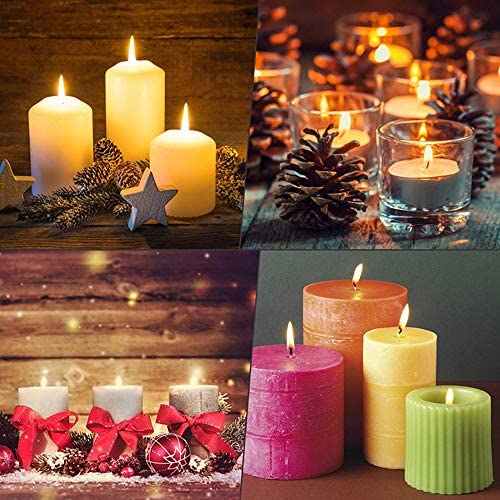 Candle Wicks, 150 pcs Pre Waxed Wicks with 2 pcs Wick Centering Devices and 100 pcs Candle Wick Stickers for DIY Candles Craft Tools Candle Making Kit (55 mm, 100 mm and 150 mm) - Image 5