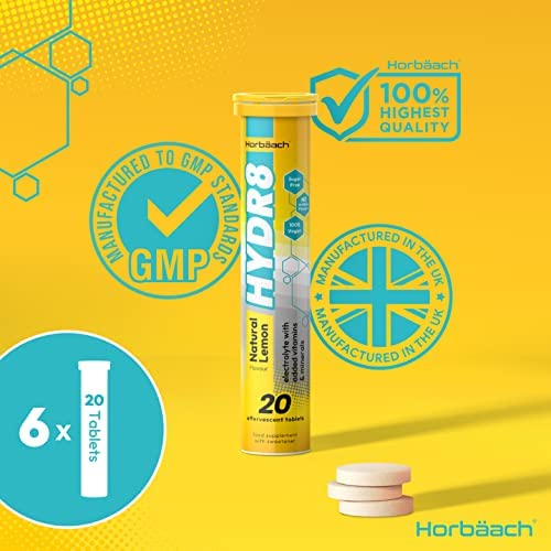 Hydration Tablets with Electrolytes | 120 Effervescent Tablets - 6 Pack | Suitable for Vegans & Vegetarians | by Horbaach - Image 5