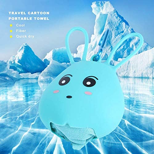 30x80cm Cute Cartoon Microfiber Portable Quick-Drying Travel Camping Sports Towel for Outdoor Personal Care - Image 2