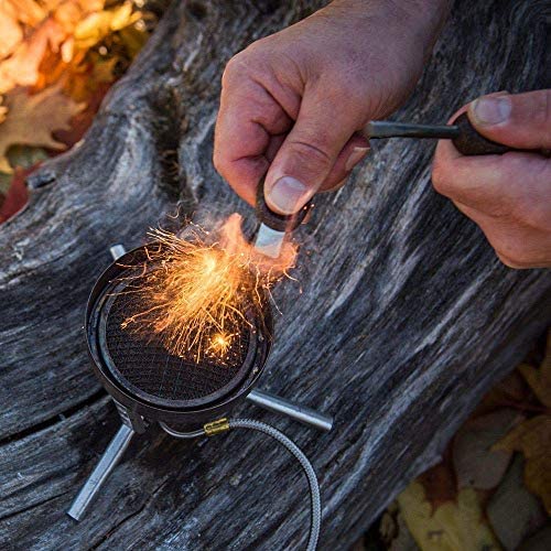 Light my Fire Ferro Rod - Flint and Steel Kit - Magnesium Fire Starter Kit - Swedish Fire Steel Scout - 3000 Strikes - 2 in 1 Fire Starting Kit & Emergency Whistle - Outdoor Flint Fire Starter - Image 2