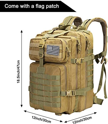 G4Free 40L Military Tactical Backpack Molle Shoulder Bag Rucksack Assault Pack Daypack for Camping Trekking Hunting Fishing - Image 2