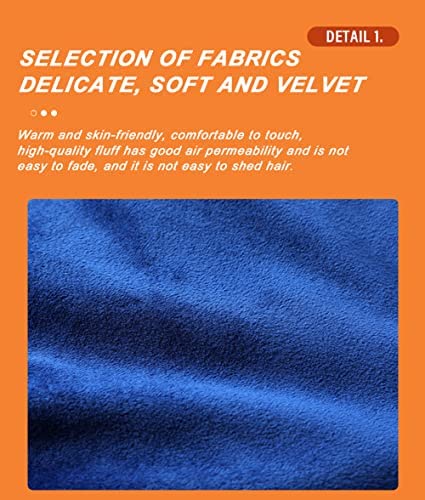A'kin Akin Heated Arm Warmers USB Hand Muffs with Smart 3 Gears Electric Heating Hand Warmer Heating Pad for Women Girl Baby Hands and Feet Plush Pillow Warm Hand Muffs, Blue, 35X26CM - Image 6