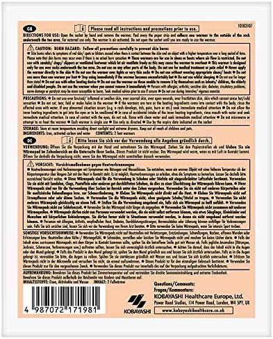HOTHANDS Foot Warmers - 40 pairs - 8 hours of heat - Air activated - Ready to use - Image 2