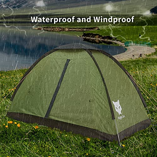 Night Cat Camping Tent for 1 2 Person Man Waterproof Backpacking Tents Easy Setup Lightweight for Hiking Backyard - Image 6
