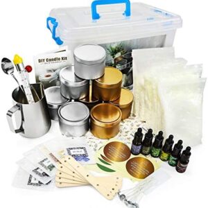 81 Pcs Candle Making Kit, Wax Melt Making Kit, Soy Wax Candle Making Kits for Adults, Candle Wicks, Wax Melter, Fragrance Oils, Candle Jars, Candle Making Supplies Craft Kits for Adults UK