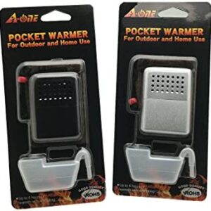 A-ONE Hand Warmer for Outdoor Activity Skiing Camping-Refillable Mini Metal Pocket Hand Warmer- Pack of 2